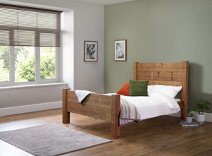 Newton 6ft Super King Size Wooden Bed Frame - High Foot End