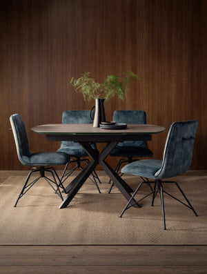 Luna Swivel Dining Chair Gold