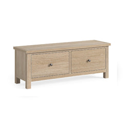 Meadow Brook Oak Large 2 Drawer Bench