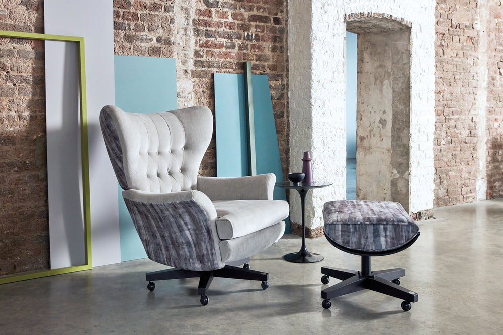 G Plan Vintage Broadway Leather Swivel Chair
