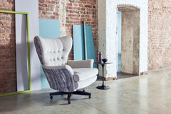 G Plan Vintage Broadway Fabric Swivel Chair