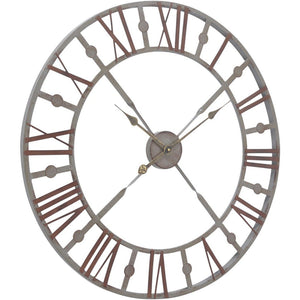 Monthly Promo Antique Grey Skeleton Wall Clock