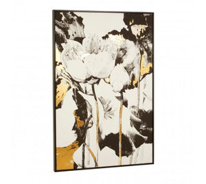 Metallic Flower Wall Art
