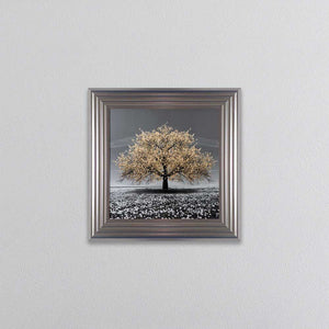 Champagne Cherry Tree Framed Wall Art 55x55cm