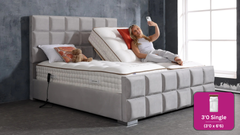 Adjust-a-bed 3ft Single Grandeur Natural 9000 Adjustable Bed