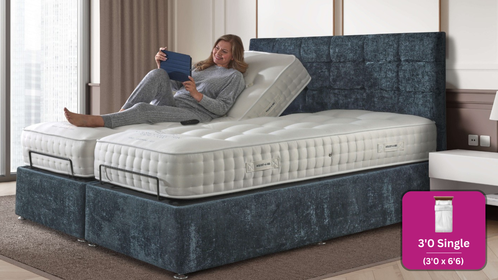 Adjust-a-bed 3ft Single Grandeur Natural 3000 Adjustable Bed