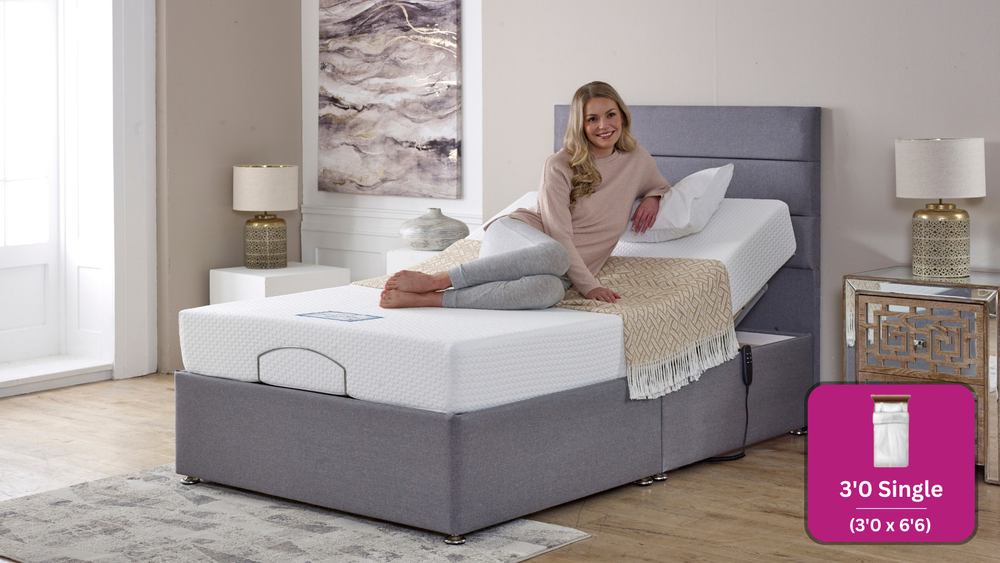 Adjust-a-bed 3ft Single Linden Adjustable Bed