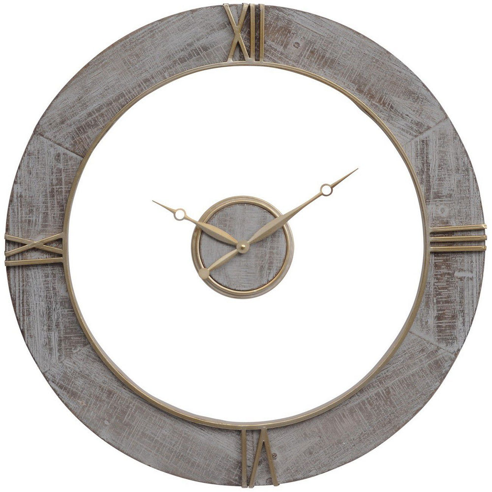Floating Grey Wall Clock
