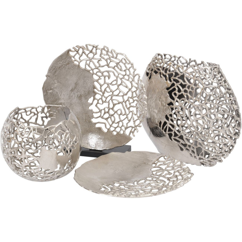 Coral Ellipse Aluminium Vase