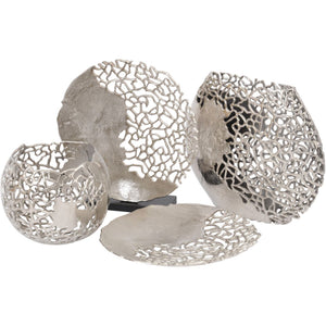 Coral Ellipse Aluminium Vase
