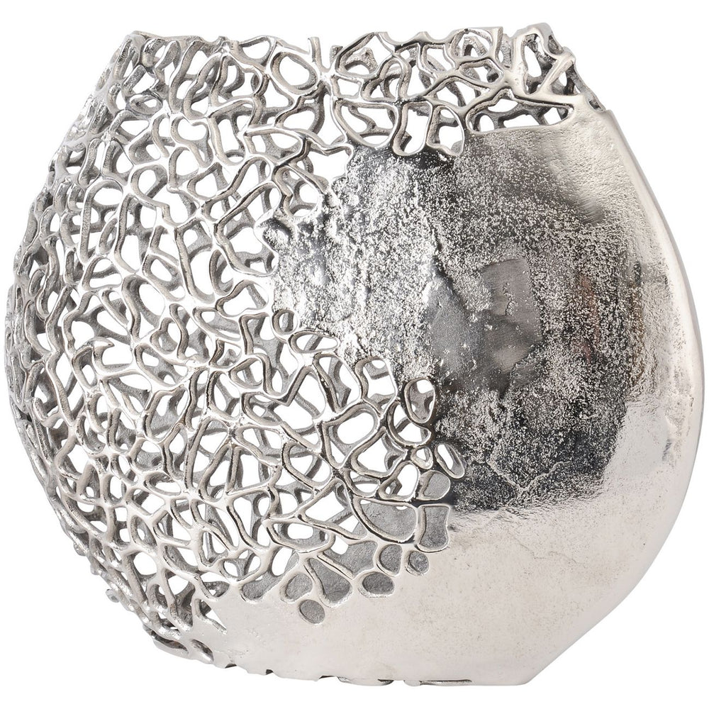 Coral Ellipse Aluminium Vase