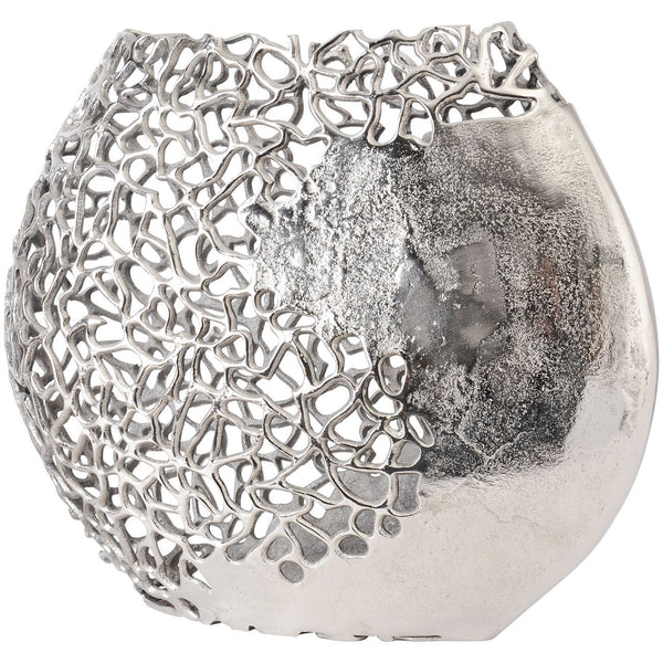 Coral Ellipse Aluminium Vase