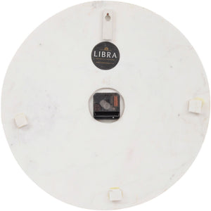 Brass Inlay And Marble Wall Clock