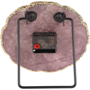 Dusky Agate Mantel Clock 20cm