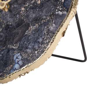 Smokey Agate Mantel Clock 20cm