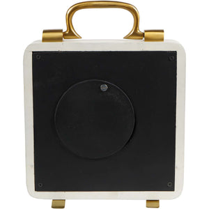 Kimberley Cream &amp; Gold Mantel Clock 20cm