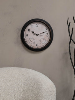 Outdoor Clock with Temperature and Humidity 31.6cm