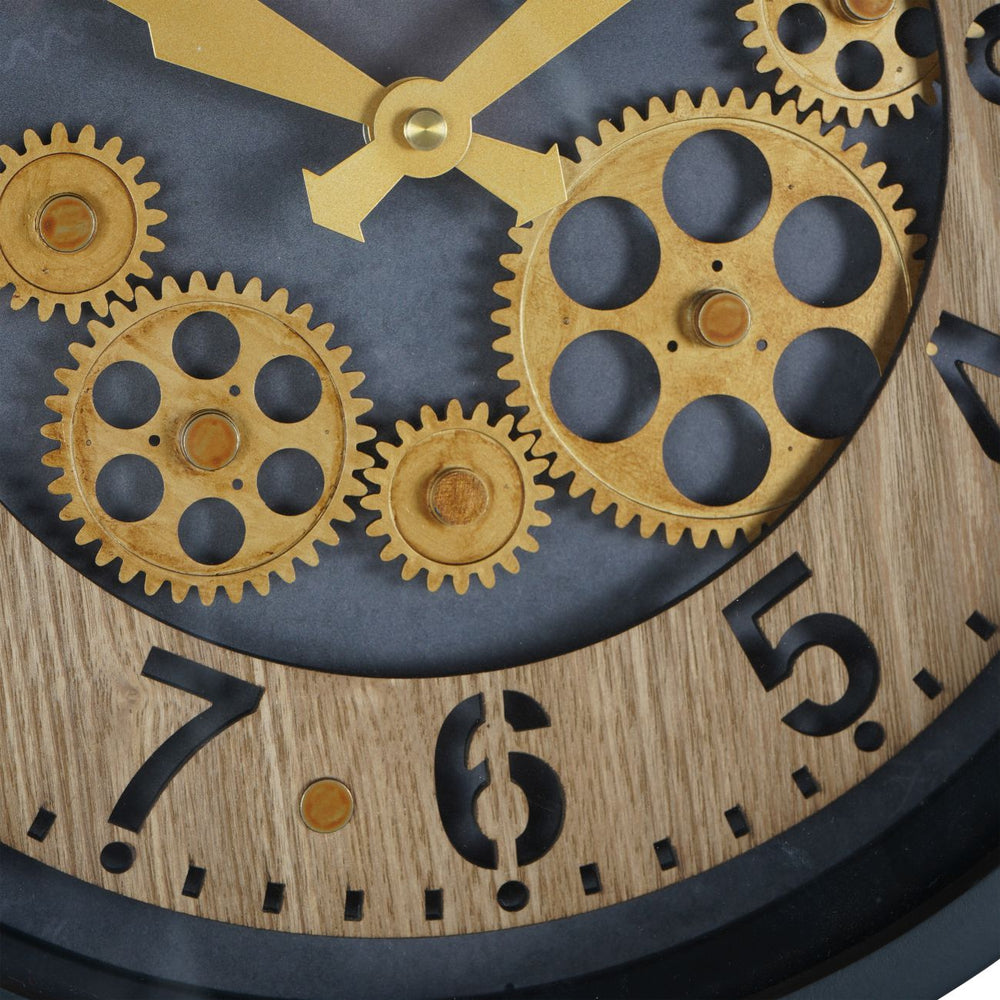 Palladium Mini Cogs Clock Black 32.8cm