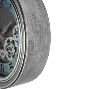 Palladium Mini Cogs Clock Antique Silver 33.3cm