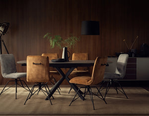 Luna Swivel Dining Chair Gold