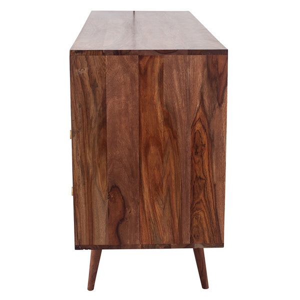 Taj Sheesham Wood Honeycomb Design Sideboard