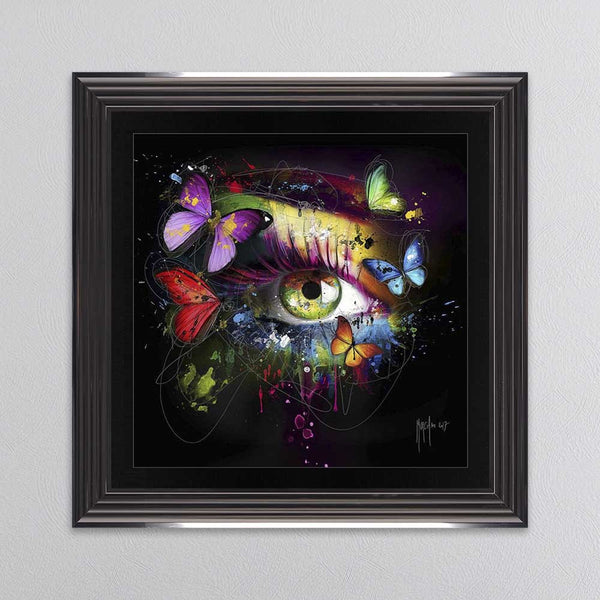 Butterfly Eye Framed Wall Art 90x90cm