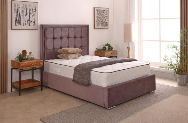 Albany 54inch 5ft King Size Upholstered Bed Frame with Ottoman Option