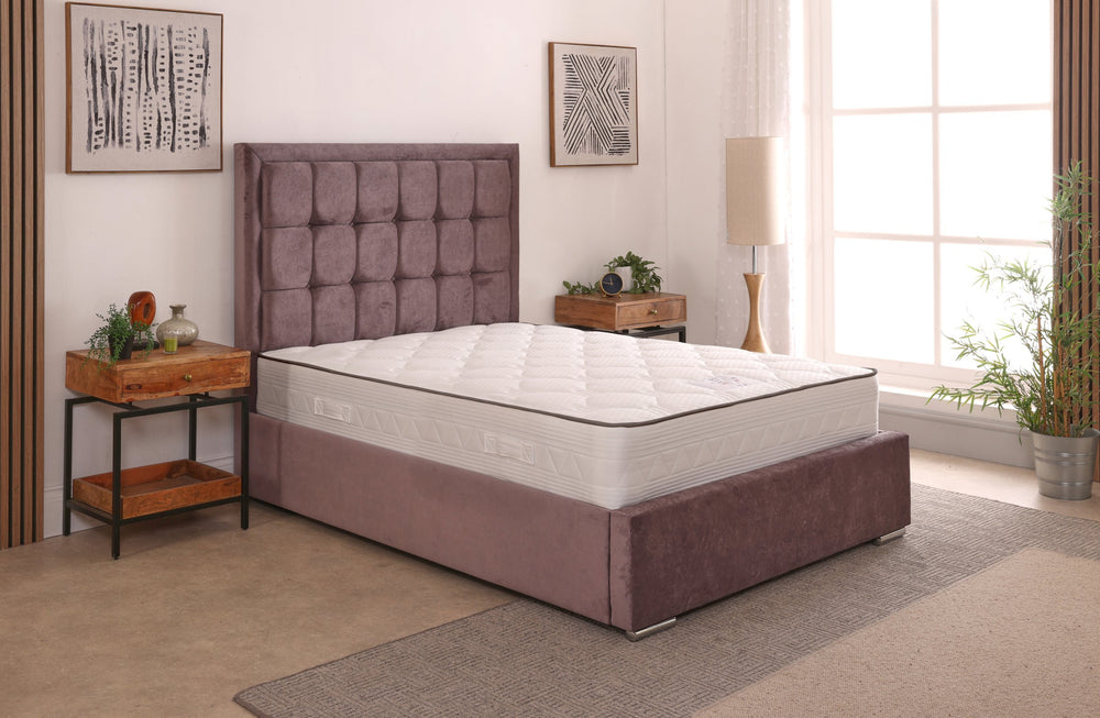 Albany 54inch 4ft Small Double Upholstered Bed Frame with Ottoman Option