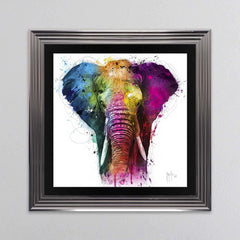 Africa Elephant Framed Wall Art 90x90cm
