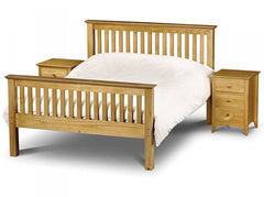 Madrid Pine 4ft6 High Footend Bed Frame