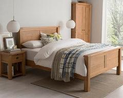 Breeze 4ft6 Solid Oak Bed Frame