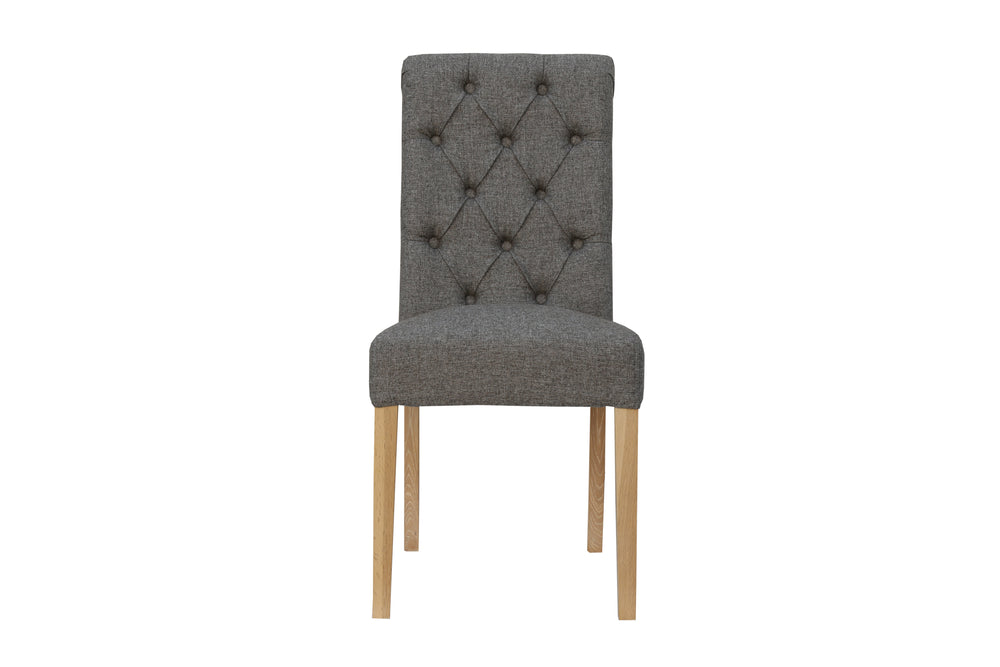 Boston Fabric Chair Dark Grey