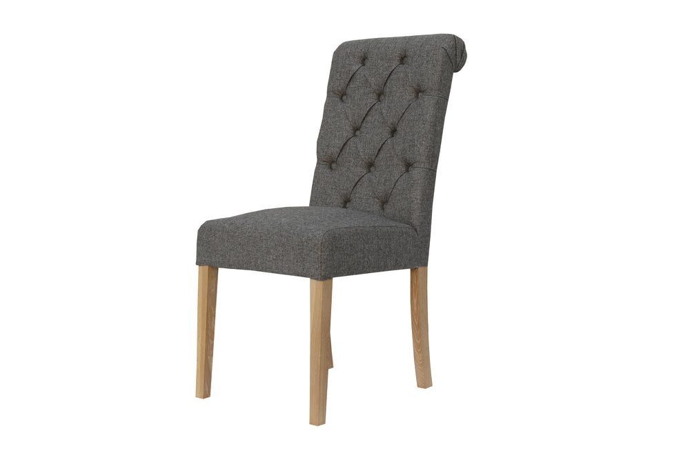 Boston Fabric Chair Dark Grey