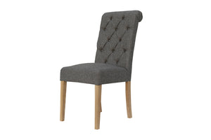 Boston Fabric Chair Dark Grey