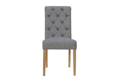 Boston Fabric Chair Light Grey
