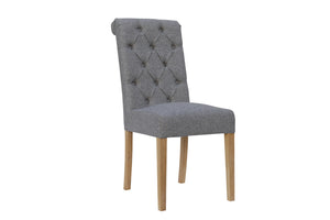 Boston Fabric Chair Light Grey