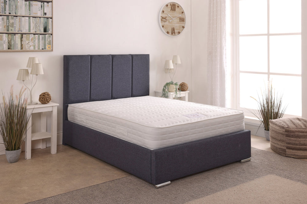 Clara 48inch 4ft Small Double Upholstered Bed Frame with Ottoman Option