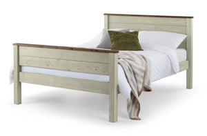 Paignton 4ft Small Double Wooden Bed Frame - High Foot End
