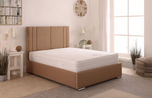 Ezra 48inch 6ft Super King Size Upholstered Bed Frame with Ottoman Option