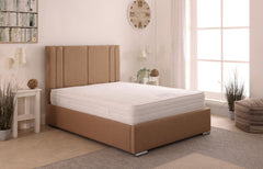 Ezra 48inch 5ft King Size Upholstered Bed Frame with Ottoman Option