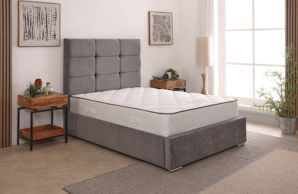 Freya 54inch 4ft6 Double Upholstered Bed Frame with Ottoman Option