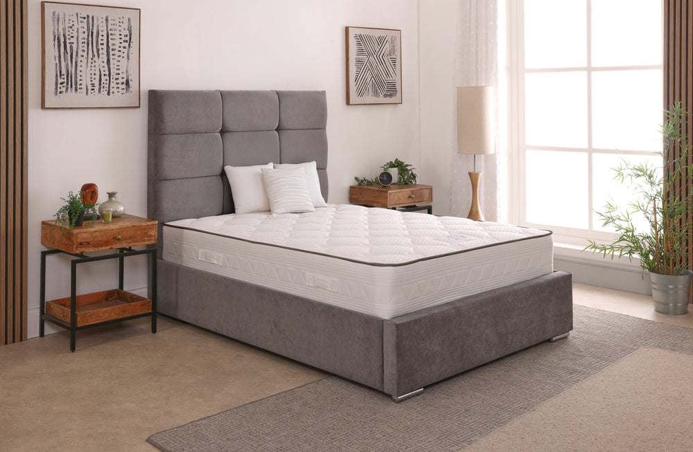 Freya 54inch 6ft Super King Size Upholstered Bed Frame with Ottoman Option