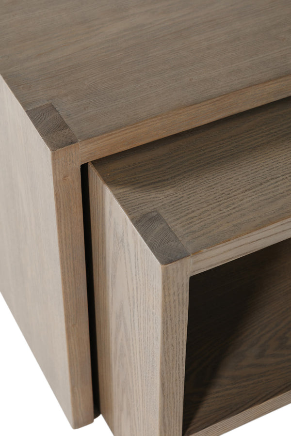 Fabiana Oak Nest of Tables