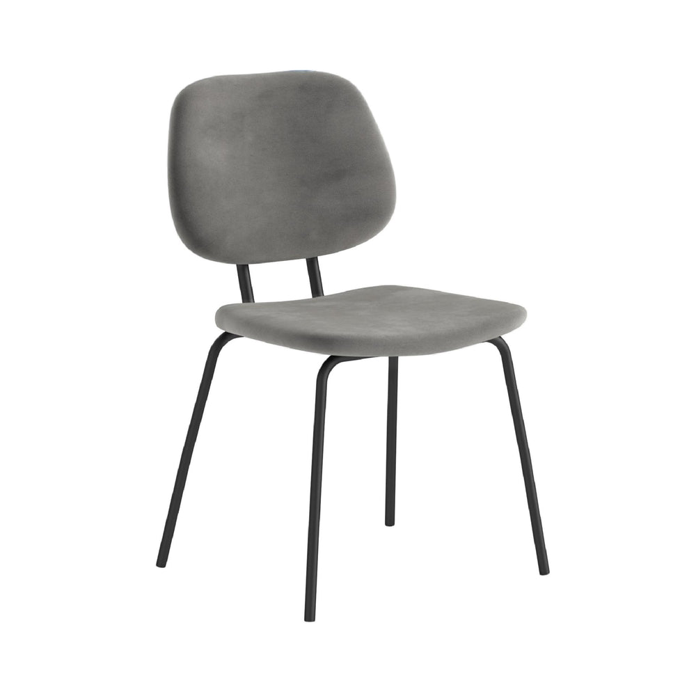 Surrey Grey Velvet Lily Dining Chair