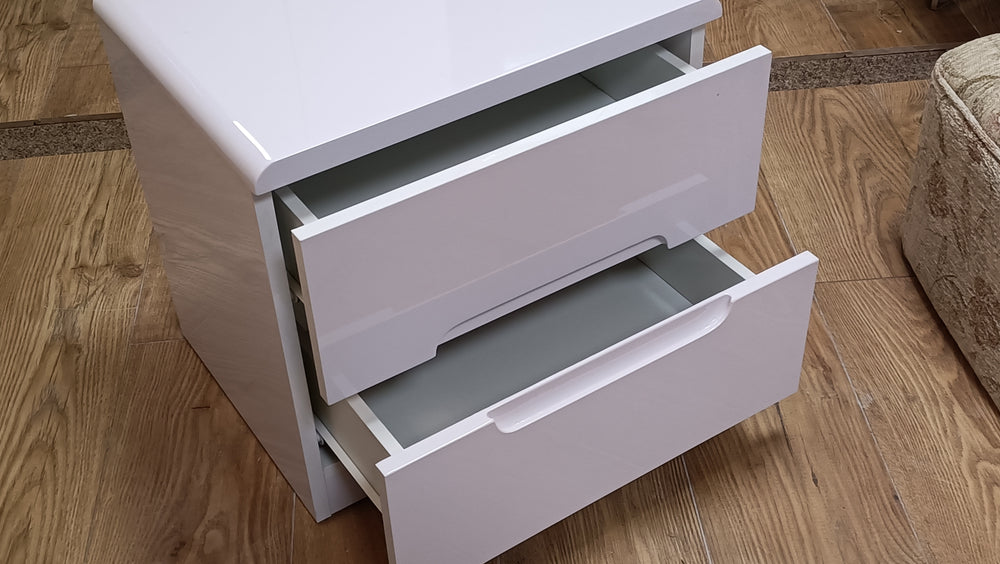 Clearance Marbella 2 Drawer Bedside