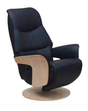 Isaac Electric Reclining Swivel Chair leather