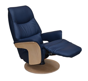 Isaac Electric Reclining Swivel Chair leather
