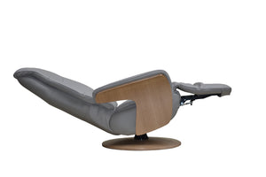 Isaac Electric Reclining Swivel Chair leather