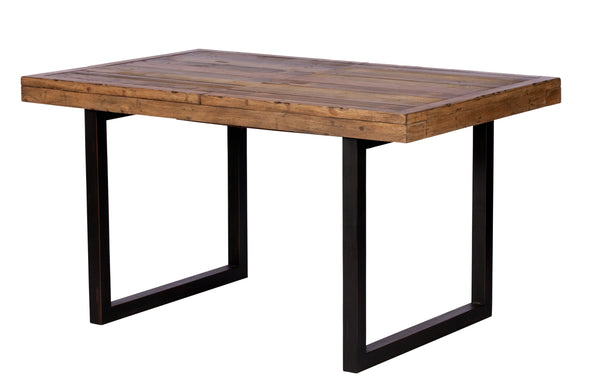 Nassau Extending 140cm - 180cm Dining Table - Solid Reclaimed Wood