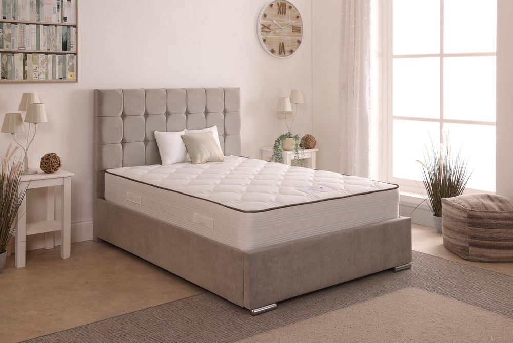 Milo 48inch 4ft6 Double Upholstered Bed Frame with Ottoman Option